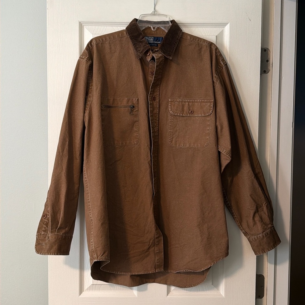 Polo by Ralph Lauren brown shacket